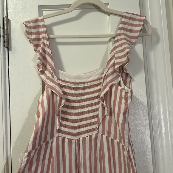 Paige Striped Pink White Jumpsuit - Picture 3 of 4